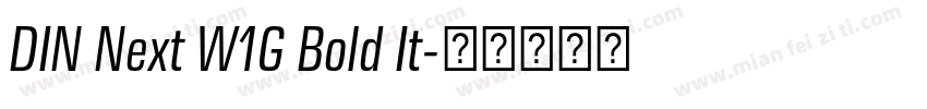 DIN Next W1G Bold It字体转换